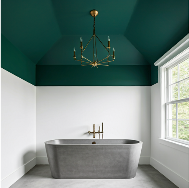  Jade Green Painted Ceiling