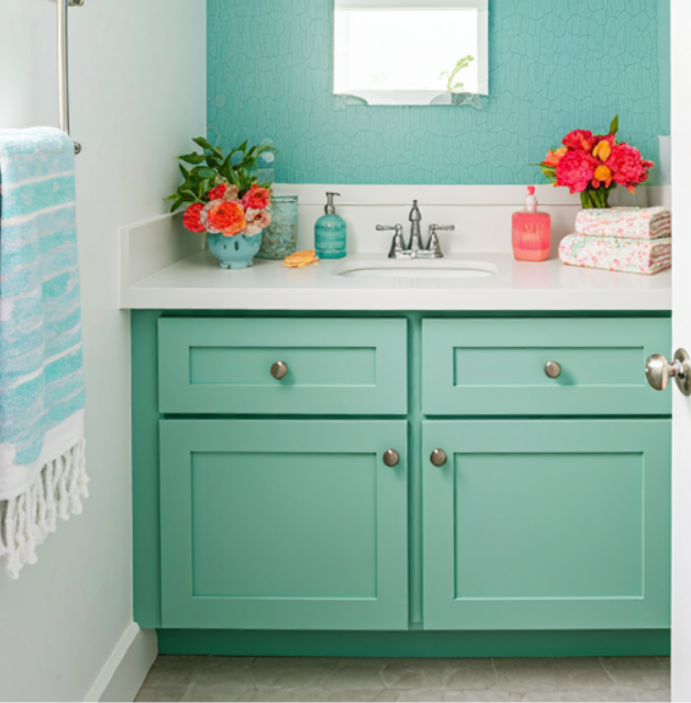 Seafoam Green Cabinet Doors