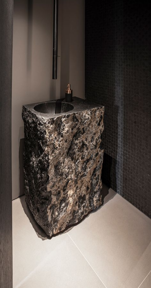 Textured Concrete Free Standing Basin